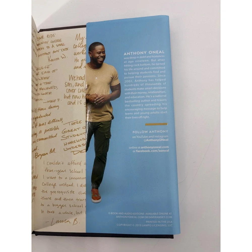 Debt Free Degree Anthony Oneal‎ Book Foreword by Dave Ramsey Money Finance